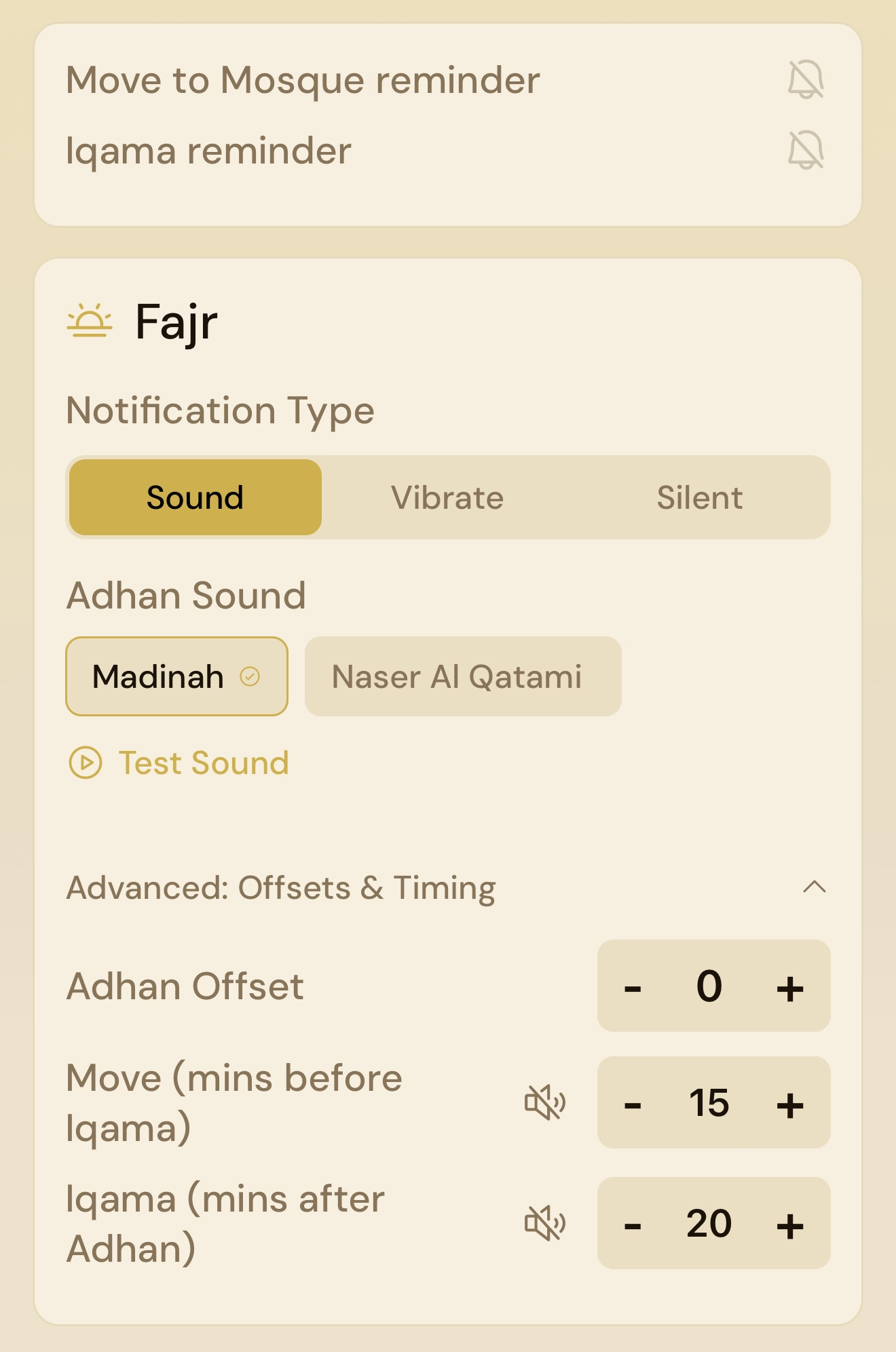 Notification Settings